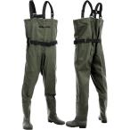  забродный полукомбинезон рыбалка туловище длина сапоги hi The укрепление * простой переустановка * эластичный ремень радиальный подошва водонепроницаемый крепкий ( темно-зеленый, 24cm~25cm)