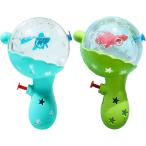  водный пистолет вода gun ребенок маленький размер игрушка золотая рыбка ванна бассейн море река водные развлечения ( зеленый * голубой 2 шт. комплект )