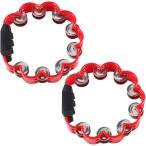  тамбурин ударный инструмент музыкальные инструменты исполнение караоке Live 2 шт. комплект ( красный )