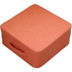 トランポリン クッション 静音 室内用 エクササイズ ダイエット 家庭用 (オレンジ,  100cm x 100cm x 25cm)