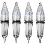 led сборник рыба лампа высокая яркость подводный свет 12cm ночь кальмар рыбалка лампа люминесценция рыбалка водонепроницаемый тип аккумулятора море голубой 4 шт. комплект 