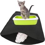  кошка для туалет коврик 2 слой тип .. предотвращение мягкий водонепроницаемый предотвращение скольжения ...( черный, 90cmx60cm)