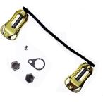 ベイトリール ハンドル 釣り (イエロー)