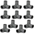 DIY специальный труба соединительная муфта 3 person направление патрубок внутренний диаметр 20mm парник полки подставка . комплект .( серый 10 шт )