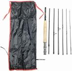 8 футов нахлыстовое удилище 7 деталь #5/6 8ft 5 номер 6 номер .. скала рыба ( черный, 8ft нахлыстовое удилище 7 деталь (#5/6))