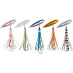 インチク タコベイト ルアー 5色セット 青物 根魚 夜光 船釣り タイラバ 仕掛け (5色,  12cm)