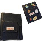 シール帳 デニム a5 チェキ帳 バインダー トレカ ケース 推し活 カード ホルダー ファイル 6穴 可愛い おしゃれ (濃いデニム)