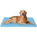 ショッピング冷却マット ペット ひんやりマット 犬 猫 冷却マット ペット用マット 夏 シート ベッド 特大(ブルー,  ブルー 70x100cm)