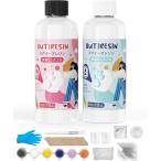 ショッピングスクイーズ スクイーズ レジン セット 8oz+8ozスクイーズレジン スターターキット 1:1 重量比ミックス 手作り MDM(クリア,  32OZ)