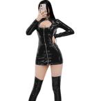  эмаль race queen глянец . изначальный sexy One-piece прекрасный . передний застежка-молния прекрасный ножек Mini корпус темно синий ( чёрный, L)