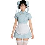  платье в китайском стиле костюмированная игра sexy Mini женщина оборудование симпатичный все тело комплект Лолита One-piece костюм ( белый, XL)