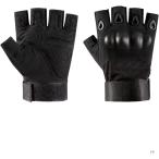  Tacty karu перчатка открытый палец половина страйкбол оборудование Knuckle собственный .. мотоцикл ( черный : открытый палец, XL)