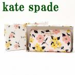 ケイトスペード 財布 Kate Spade 長財布 レディース 花柄 フローラル ラウンドファスナー 花柄 フローラル 箱 ボックス ギフトセット ピンク K7224-250