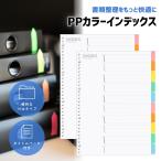 『5のつく日■限定クーポン』インデックスシート 選べるサイズ A4 30穴 A5 20穴 B5 26穴 PPカラー 10山 仕切りファイル タイトルページ付 2個