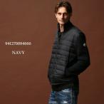 モンクレール ダウン メンズ MONCLER ニット スタンドカラー フルジップ ダウンジャケット ニット コンビ NAVY ブランド アウター MC941270094666