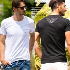 アルマーニ Tシャツ メンズ 半袖 EMPORIO ARMANI ロゴ プリント クルーネック ブランド エンポリオアルマーニ EA111035CC735