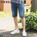 ディーゼル ジーンズ DIESEL ハーフパンツ メンズ デニム ウエストコード ショートパンツ D-KROOLEY Joggjeans ブランド ショーツ DSA12717068JV