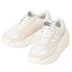 ディーゼル DIESEL レザー×メッシュ ロゴ スニーカー s-savannah w DSLY03565P8107