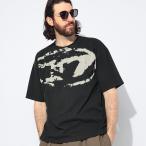 ディーゼル DIESEL 半袖 Tシャツ メンズ フロッキーオーバルD クルーネック DSA130490DQAU