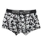 P5 エンポリオアルマーニ EMPORIO ARMANI ボクサーパンツ メンズ レタリングプリント 前閉じ EAUEM232AF10794