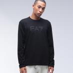 エンポリオアルマーニ メンズ EMPORIO ARMANI EA7 ロゴ 刺繍 コットン ストレッチジャージー クルーネック 長袖 Tシャツ EA77M900AF10373