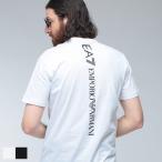 エンポリオアルマーニ Tシャツ メンズ EMPORIO ARMANI ロゴ バックロゴ クルーネック コットン 半袖 Tシャツ EA77M567AF10375 ブランド