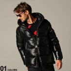 モンクレール メンズ ダウンジャケット MONCLER ラッカーナイロン パーカー フード ECRINS エクラン 黒 ブランド アウター ブルゾン ダウンパーカー MCECRINS0