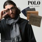 ポロラルフローレン マフラー POLO RALPH LAUREN グレンチェック ワンポイント マフラー RLPC0742