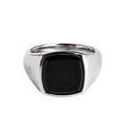  Tom * дерево мужской кольцо TOM WOOD Kay Polished Onyx полировка оникс sig сеть кольцо TW101276 бренд аксессуары кольцо 