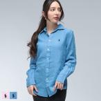 ポロラルフローレン シャツ レディース POLO RALPH LAUREN ロゴ 麻100％ ワンポイント 長袖 リネン シャツ RLL211970730 ブランド