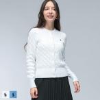 ポロラルフローレン カーディガン レディ―ス POLO RALPH LAUREN ロゴ ケーブルニット クルーネック サマーニット カーディガン RLL211971868
