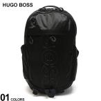 HUGO BOSS (ヒューゴボス) アウトラインロゴ コーティングベロア マルチポケット バックパック HB50513068