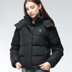 ショッピングカルバンクライン カルバンクライン ブルゾン アウター Calvin Klein レディース フード着脱 フルジップ 中綿 ジャケット MATTE MONOLOGO CKLLV047D513G