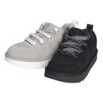 アグ メンズ スニーカー UGG ロゴ スエード レースアップ ローカット シューズ Lo Lowmel ロー ローメル UGG1169493 ブランド 靴 グレー ブラック