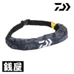 ダイワ インフレータブルライフジャケット (ウエストタイプ自動・手動膨脹式) DF-2724 ブラックカモ フリー