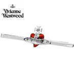 Vivienne Westwood ヴィヴィアン・ウエストウッド タイバー ネクタイピン DIAMANTE HEART シルバーレッド 65050033-02p418 ギフト プレゼント