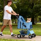 [ распродажа ] новый цвет Sky голубой домашнее животное Cart складной водонепроницаемый 4 колесо место хранения корзина имеется выдерживаемая нагрузка 15kg удобный собака для коляска кошка для маленький размер собака товары для домашних животных чувство уверенности 