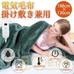 電気毛布 掛け敷き兼用 10分速暖 6段階温度調整 洗える 電気毛布 敷きフランネル 省エネ ダニ退治 ふわふわ 均一加熱 冷え対策 寝具 冬物 PSE認証済み