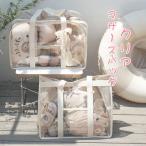 プールバッグ レディース クリアバッグ 手提げ マザーズバッグ 大容量 バッグ大きめプールバック 透明 シンプル