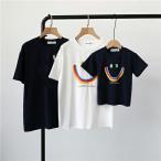親子家族お揃いペアルックtシャツ夏服親子コーデ親子ペアtシャツ半袖コーデ夏tシャツtシャツブランド