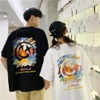 カップル半袖レディースペアtシャツブランドペアルックカップル春夏服メンズtシャツおしゃれペアルック
