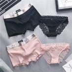ペアショーツペア下着カップルセクシーペアパンツブランドヒップハンガー女性カップルボクサー