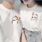 ショッピングペア カップル カップル半袖レディースペアtシャツブランドペアルックカップル春夏服メンズtシャツおしゃれペアルック