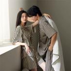 ショッピングペア カップル ペアカップルペアパジャマ半袖夏綿100%男女2着セットカジュアル綿高級ルームウェア春夏