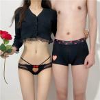ペアハンガーレディース下着カップル男女2着セットセクシーペアsexyパンツブランドヒップショーツペア