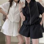  джерси одноцветный простой верх и низ в комплекте женский джерси выставить короткий рукав модный верх и низ 2 пункт тренировочный casual лето 