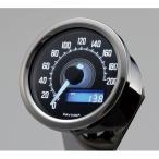 VELONA 電気式スピードメーター 200km/h バフボディー ブラックパネル/ホワイトLED DAYTONA（デイトナ）