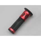 PRO GRIP（プログリップ）スーパーバイクグリップアルミリング 728タイプ エンド貫通 スタンダードラバー ブラック/レッド DAYTONA（デイトナ）
