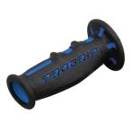 PRO GRIP（プログリップ）スーパーバイクグリップ 601タイプ エンド貫通 耐震ゲル ブラック/ブルー DAYTONA（デイトナ）