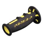 PRO GRIP（プログリップ）スーパーバイクグリップ 601タイプ エンド貫通 耐震ゲル ブラック/イエロー DAYTONA（デイトナ）